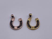 Load image into Gallery viewer, Small Horseshoe Pendant Gold Vermeil