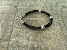 Load image into Gallery viewer, Bracelet with 3 Silver Spacers