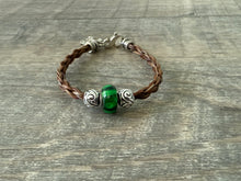 Load image into Gallery viewer, Bracelet with Glass and Silver Spacer Beads