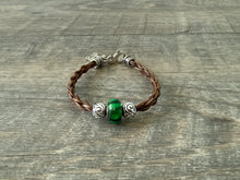 Load image into Gallery viewer, Bracelet with Glass and Silver Spacer Beads