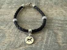 Load image into Gallery viewer, Bracelet with Silver Spacers and Horse Disk Bead