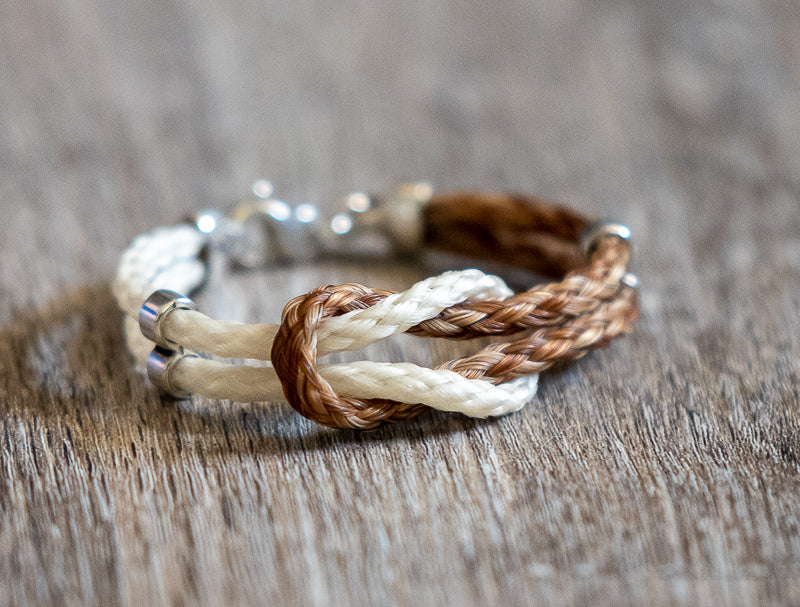 Double Bracelet Love Knot | Customized Horsehair Jewelry