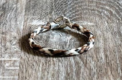 Round Braid Bracelet with Heavy Spring Ring Clasp
