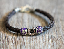 Load image into Gallery viewer, Bracelet with Horseshoe and Enamel Beads