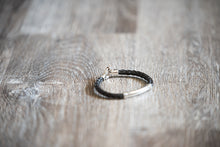 Load image into Gallery viewer, Round Braid Bracelet with Sterling Silver Tube and Sterling End Pieces