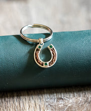 Load image into Gallery viewer, Horseshoe Keychain with Stones