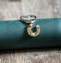 Load image into Gallery viewer, Horseshoe Keychain with Stones
