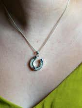 Load image into Gallery viewer, Horseshoe Pendant Small with Stones