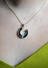 Load image into Gallery viewer, Horseshoe Pendant Small with Stones