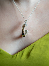 Load image into Gallery viewer, Large Silver Horseshoe Channel Pendant