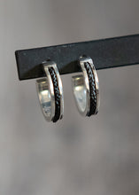 Load image into Gallery viewer, Hoop Inlaid Earring