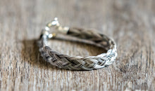 Load image into Gallery viewer, Bracelet with Thick Flat Braid & Heavy Spring Ring Clasp
