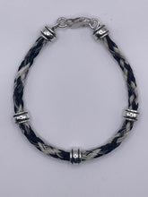 Load image into Gallery viewer, Bracelet with 3 Smooth Silver Spacers
