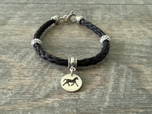 Load image into Gallery viewer, Bracelet with Silver Spacers and Horse Disk Bead
