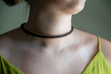 Load image into Gallery viewer, Round Braid Necklace with heavy Spring Ring Clasp
