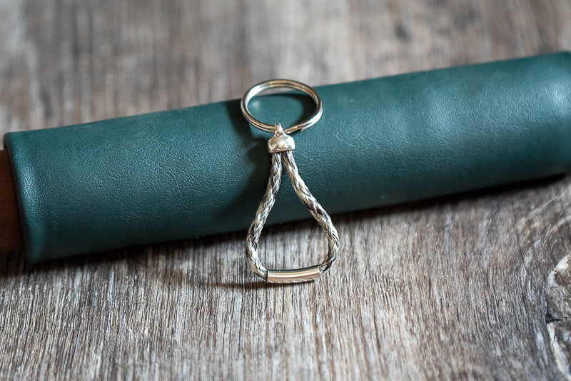 Braided Loop Keychain with Tubing | Customized Horsehair Jewelry