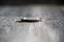Load image into Gallery viewer, Inlaid Plain Silver Cuff Bracelet
