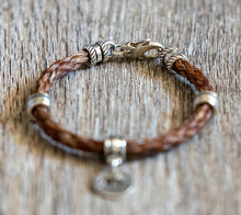 Load image into Gallery viewer, Bracelet with Smooth Spacers and Horse Disk Bead
